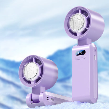 Ventilatore Portatile a Mano con Ghiaccio