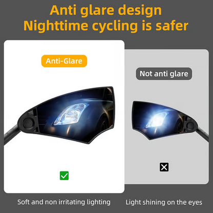 Specchietto retrovisore per bicicletta con regolazione a 360° per manubrio