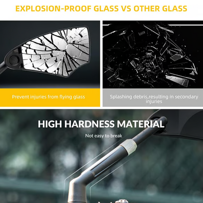 Specchietto retrovisore per bicicletta con regolazione a 360° per manubrio