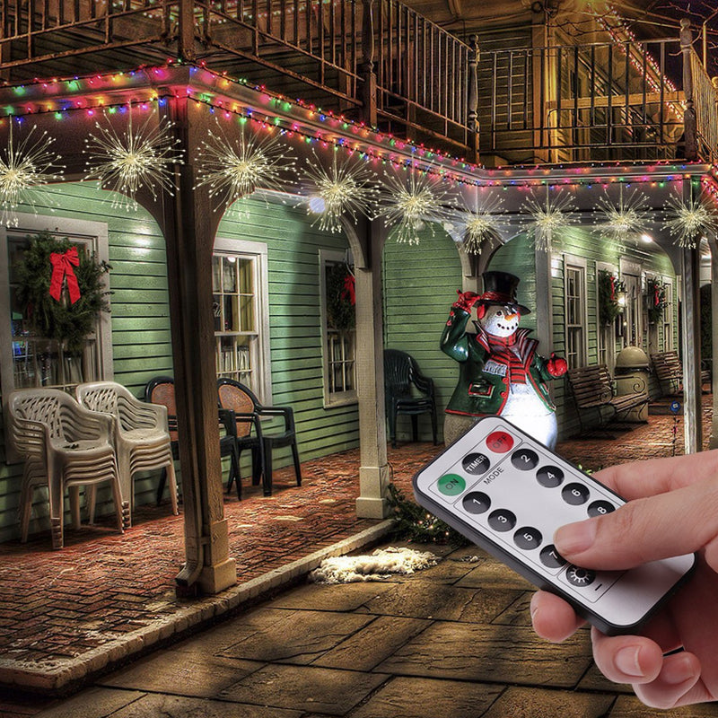 🔥 Luci a Stringa Solari a Fuochi d’Artificio per Giardino e Feste