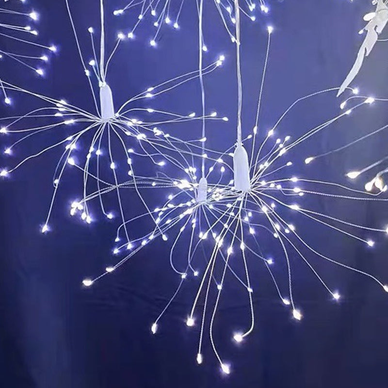 🔥 Luci a Stringa Solari a Fuochi d’Artificio per Giardino e Feste